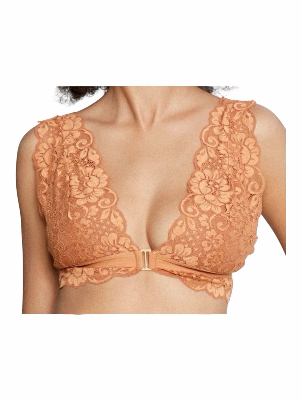 Free People HAH Got Ur Back Bra Brown